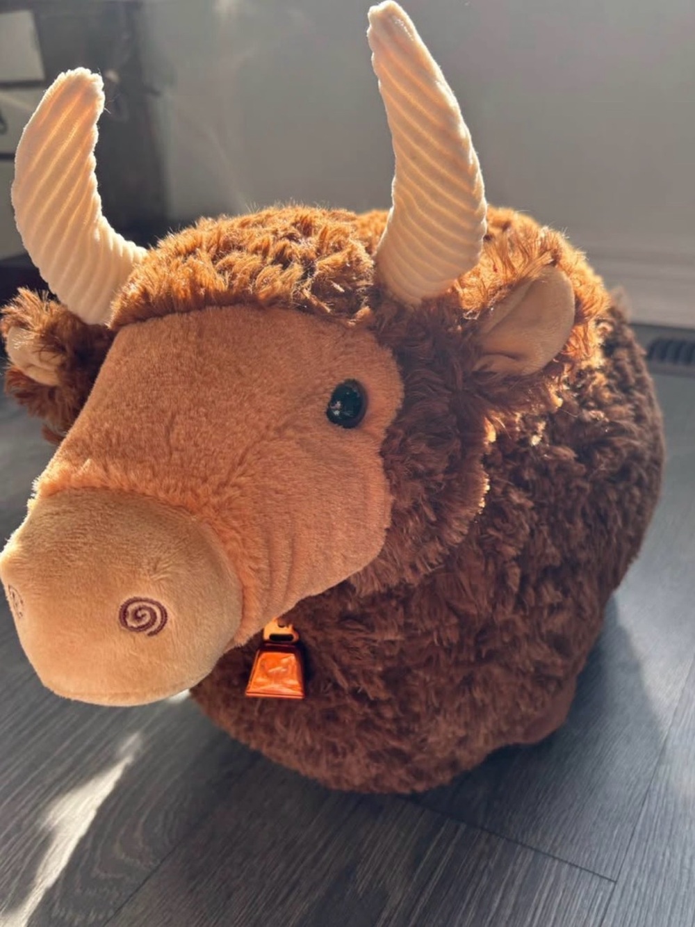 Plush Highland Brown Cow Stuffed Animal Kids Toy